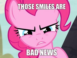 Size: 400x300 | Tagged: safe, screencap, pinkie pie, earth pony, pony, angry, exploitable meme, meme