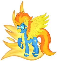 Size: 862x926 | Tagged: safe, artist:exori, derpibooru import, spitfire, solo, wonderbolts, wonderbolts uniform