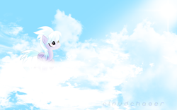 Size: 1920x1200 | Tagged: safe, artist:vexx3, derpibooru import, cloudchaser, cloud, cloudy, vector, wallpaper