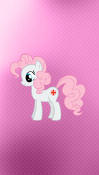 Size: 640x1136 | Tagged: safe, nurse redheart, pinkie pie, earth pony, pony, female, mare, pink coat, solo