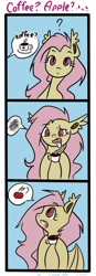 Size: 211x604 | Tagged: safe, artist:cloud-up, fluttershy, bat pony, pony, coffee, comic, flutterbat