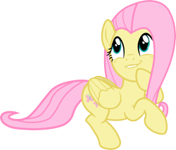 Size: 2298x1956 | Tagged: safe, artist:davidsfire, fluttershy, pegasus, pony, scare master, lip bite, simple background, solo, transparent background, vector