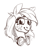 Size: 534x635 | Tagged: safe, artist:skrapbox, derpibooru import, rainbow dash, pegasus, pony, bust, goggles, monochrome, portrait, sketch, solo