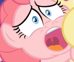 Size: 400x335 | Tagged: safe, screencap, fluttershy, pinkie pie, earth pony, pegasus, pony, faic, out of context