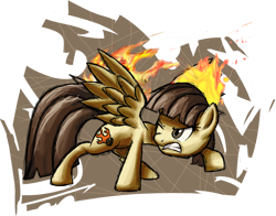 Size: 900x704 | Tagged: safe, artist:zelc-face, wild fire, pegasus, pony, solo