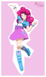 Size: 900x1500 | Tagged: safe, artist:butcherstudios, pinkie pie, equestria girls, beautiful, human coloration, humanized, solo