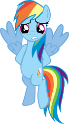 Size: 5000x8957 | Tagged: safe, artist:suxtonhael, derpibooru import, rainbow dash, pegasus, pony, party of one, female, flying, frown, hooves behind back, mare, simple background, solo, transparent background, vector, wings