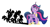 Size: 1500x800 | Tagged: safe, artist:paperbagpony, derpibooru import, applejack, fluttershy, pinkie pie, princess twilight 2.0, rainbow dash, rarity, twilight sparkle, twilight sparkle (alicorn), alicorn, earth pony, pegasus, pony, unicorn, the last problem, end of ponies, ethereal mane, mane six, mlp fim's ninth anniversary, simple background, starry mane, white background