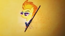 Size: 2560x1440 | Tagged: safe, artist:rdbrony16, artist:ready2fail, derpibooru import, spitfire, solo, vector, wallpaper