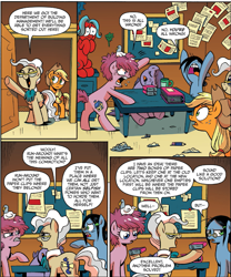 Size: 1263x1519 | Tagged: safe, idw, applejack, mayor mare, earth pony, pony, spoiler:comic, spoiler:comicff15, run-around, wooly