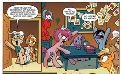 Size: 873x536 | Tagged: safe, idw, applejack, mayor mare, earth pony, pony, spoiler:comic, spoiler:comicff15, run-around, wooly