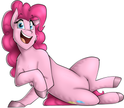 Size: 1585x1373 | Tagged: safe, artist:namygaga, pinkie pie, earth pony, pony, female, mare, open mouth, pink coat, pink mane, solo