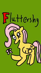 Size: 720x1280 | Tagged: safe, artist:applejackfkingsucks, fluttershy, pegasus, pony, 1000 hours in ms paint, drawing, ms paint, quality, solo, stylistic suck