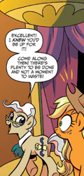 Size: 432x900 | Tagged: safe, idw, applejack, mayor mare, earth pony, pony, spoiler:comic, spoiler:comicff15, out of context