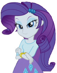 Size: 245x315 | Tagged: safe, artist:thebar, derpibooru exclusive, rarity, equestria girls, friendship games, bracelet, gem, jewelry, looking at you, simple background, smug, solo, transparent background