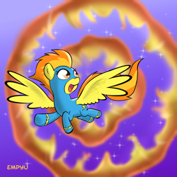 Size: 1000x1000 | Tagged: safe, artist:empyu, derpibooru import, spitfire, 30 minute art challenge, solo, wonderbolts uniform