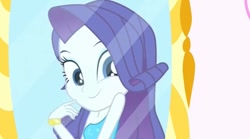Size: 640x355 | Tagged: safe, screencap, rarity, eqg summertime shorts, equestria girls, make up shake up, beautiful, bracelet, cute, fall formal outfits, jewelry, raribetes, solo