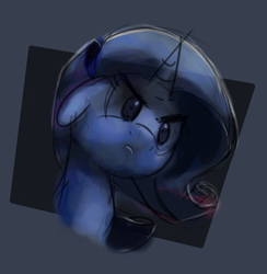 Size: 2422x2480 | Tagged: dead source, safe, artist:aemantaslim, rarity, pony, unicorn, angry, atg 2017, bust, newbie artist training grounds, solo
