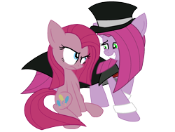 Size: 2000x1500 | Tagged: safe, artist:geraritydevillefort, pinkie pie, earth pony, pony, dr jekyll and mr hyde, duality, miss pie, pinkamena diane pie