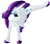 Size: 993x878 | Tagged: safe, artist:hywther, rarity, pony, unicorn, atg 2017, flexible, kicking, looking back, newbie artist training grounds, simple background, solo, white background