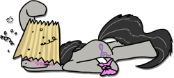 Size: 1260x571 | Tagged: safe, artist:dzone16, octavia melody, earth pony, pony, drunk, female, gray coat, mare