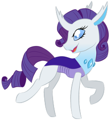 Size: 1024x1125 | Tagged: safe, artist:musicdove, rarity, changedling, changeling, changedlingified, changelingified, simple background, solo, species swap, transparent background