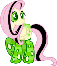 Size: 6121x7094 | Tagged: safe, artist:osipush, fluttershy, absurd resolution, clothes, crossover, emoshy, fusion, green eyes, heroes 6, might and magic, necromancer, otherkin, raised hoof, simple background, socks, solo, striped socks, transparent background, vector