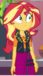 Size: 449x796 | Tagged: safe, screencap, sunset shimmer, better together, equestria girls, holidays unwrapped, cropped, solo