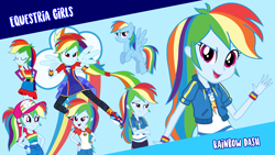 Size: 1920x1080 | Tagged: safe, artist:almostfictional, artist:android95ec, artist:ilaria122, artist:luckreza8, artist:whalepornoz, derpibooru import, rainbow dash, pegasus, pony, better together, eqg summertime shorts, equestria girls, equestria girls (movie), forgotten friendship, legend of everfree, spring breakdown, bikini, camp everfree outfits, camper, clothes, cute, cutie mark, female, loyalty, mare, open mouth, ponied up, shoes, skirt, super ponied up, swimsuit, vector, wallpaper