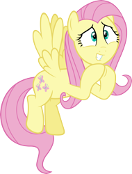 Size: 4565x6000 | Tagged: safe, artist:slb94, fluttershy, pegasus, pony, the hooffields and mccolts, absurd resolution, cute, simple background, smiling, solo, transparent background, vector