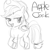 Size: 512x512 | Tagged: safe, applejack, earth pony, pony, female, mare, monochrome, sketch, solo