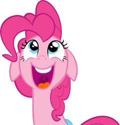 Size: 6840x7130 | Tagged: safe, artist:itv-canterlot, pinkie pie, earth pony, pony, hearthbreakers, .ai available, .svg available, absurd resolution, cute, floppy ears, looking up, simple background, solo, transparent background, vector