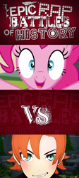 Size: 1364x3048 | Tagged: safe, pinkie pie, earth pony, pony, epic rap battles of history, female, mare, nora valkyrie, pink coat, pink mane, rwby