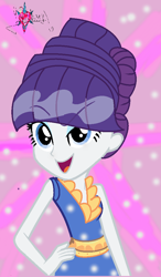 Size: 580x996 | Tagged: safe, artist:smallartistyt, rarity, equestria girls, sweet and elite, alternate hairstyle, clothes, dress, female, solo