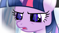 Size: 1365x768 | Tagged: safe, derpibooru import, screencap, twilight sparkle, the crystal empire, eye reflection, solo