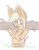 Size: 700x900 | Tagged: safe, artist:heir-of-rick, applejack, earth pony, monster pony, original species, pony, tatzlpony, cute, solo, tatzlbetes, tatzljack, underhoof