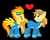 Size: 1004x795 | Tagged: safe, artist:3d4d, derpibooru import, braeburn, spitfire, female, male, shipping, spitburn, straight, wonderbolts uniform