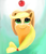 Size: 900x1038 | Tagged: safe, artist:monsieurmcpherson, applejack, earth pony, pony, apple, looking up, smiling, solo