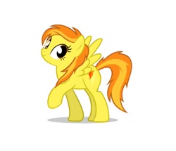 Size: 512x441 | Tagged: safe, artist:mixermike622, derpibooru import, spitfire, pegasus, pony, female, mare, solo, two toned mane, wings, yellow coat