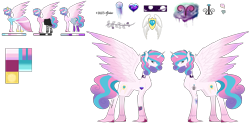 Size: 9921x4952 | Tagged: safe, artist:moonlight0shadow0, princess flurry heart, alicorn, pony, absurd resolution, alternate hairstyle, boots, clothes, converse, crown, dress, ear piercing, earring, female, flannel, hoodie, hoof shoes, icey-verse, jeans, jewelry, mare, older, older flurry heart, pants, piercing, reference sheet, regalia, shoes, simple background, skirt, socks, solo, stockings, striped socks, tattoo, thigh highs, torn clothes, transparent background, unshorn fetlocks