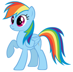 Size: 7000x6952 | Tagged: safe, artist:mrlolcats17, derpibooru import, rainbow dash, pegasus, pony, female, hooves, mare, raised hoof, simple background, solo, transparent background, vector, wings