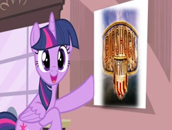 Size: 960x720 | Tagged: safe, derpibooru import, edit, edited screencap, screencap, twilight sparkle, twilight sparkle (alicorn), alicorn, pony, three's a crowd, bioshock infinite, female, mare, meme, solo, twilight poster meme, wrong aspect ratio