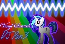 Size: 1008x696 | Tagged: safe, derpibooru import, dj pon-3, vinyl scratch, pony, unicorn, pony creator, colourful, wallpaper