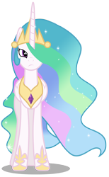 Size: 1846x3000 | Tagged: safe, artist:brony-works, princess celestia, alicorn, pony, crown, female, jewelry, mare, peytral, regalia, simple background, solo, transparent background, vector