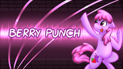 Size: 1920x1080 | Tagged: safe, artist:deyogee, derpibooru import, berry punch, berryshine, solo, wallpaper