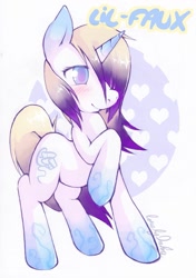 Size: 843x1200 | Tagged: safe, artist:lonelycross, oc, oc only, pony, unicorn