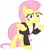 Size: 8338x9579 | Tagged: safe, artist:blackgryph0n, artist:dasprid, artist:kysss90, artist:racefox, artist:sebisscout1997, edit, fluttershy, pegasus, pony, 1950s, 50's fashion, absurd resolution, clothes, greaser, jacket, leather jacket, simple background, solo, transparent background, tunnel snakes rule, vector