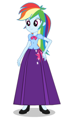 Size: 550x928 | Tagged: safe, artist:cartoonmasterv3, derpibooru import, rainbow dash, equestria girls, alternate universe, clothes, long skirt, skirt, solo