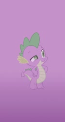 Size: 653x1222 | Tagged: safe, artist:kryptonpony, derpibooru import, spike, dragon, ios7, iphone, solo, wallpaper