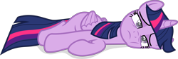 Size: 9000x3017 | Tagged: safe, artist:starlessnight22, derpibooru import, twilight sparkle, twilight sparkle (alicorn), alicorn, pony, twilight's kingdom, blank flank, female, mare, simple background, solo, transparent background, vector